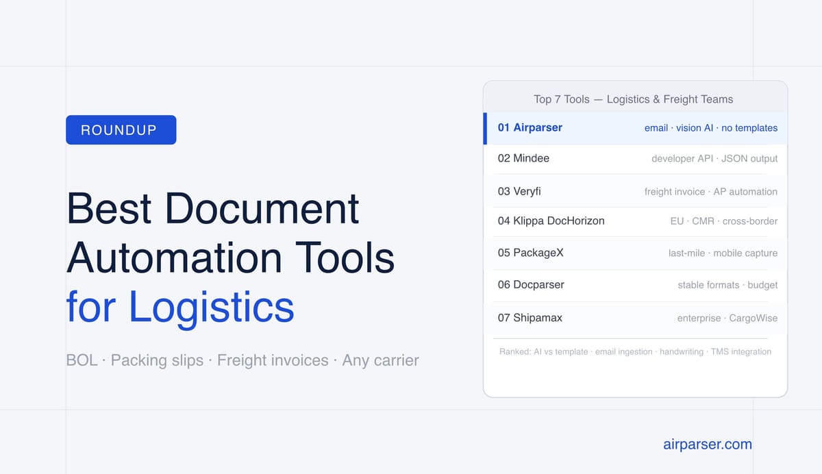 Best Document Automation Tools for Logistics and Freight Teams in 2026