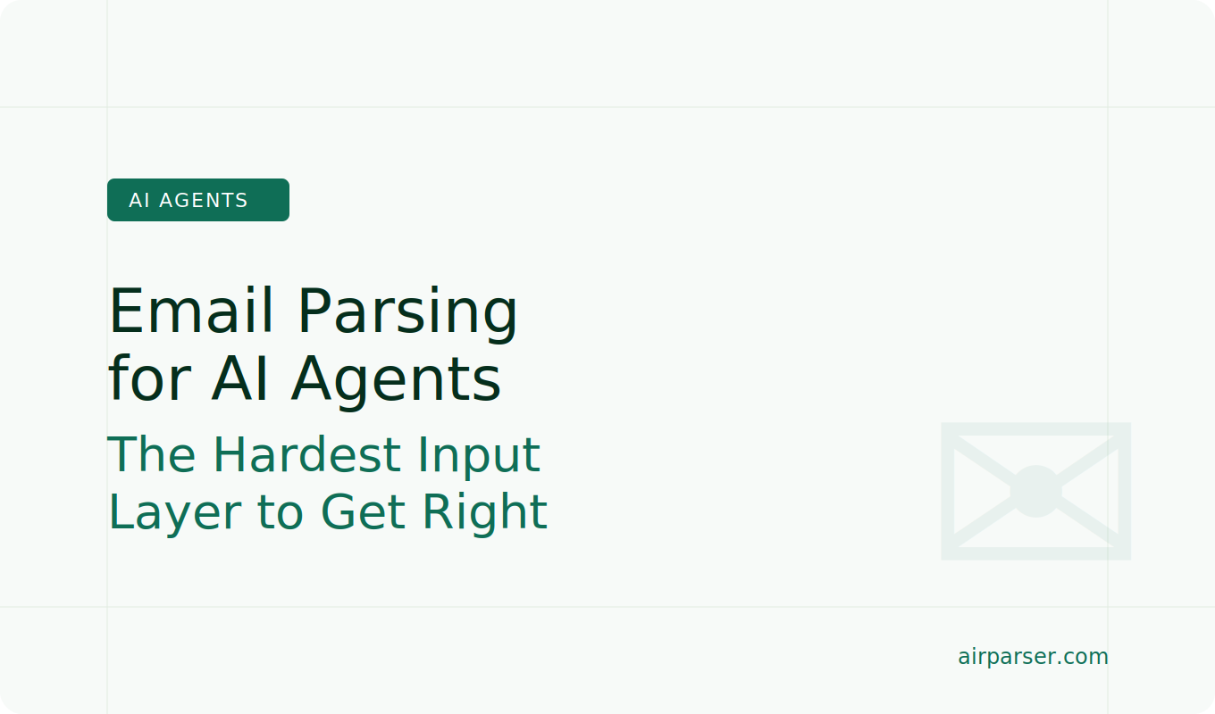 Email Parsing for AI Agents: Why Inbox Data Is the Hardest Input Layer