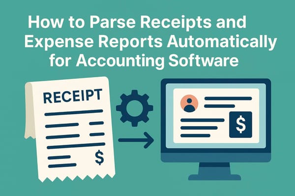 How to Parse Receipts and Expense Reports Automatically for Accounting Software