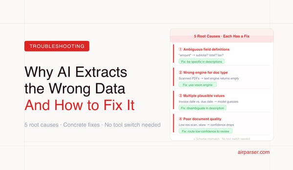 Why AI Extracts the Wrong Data From Your Documents (And How to Fix It)